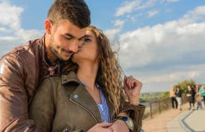 couple being affectionate