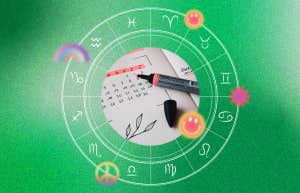 calendar, zodiac wheel