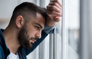 man feels sad and wants to divorce wife
