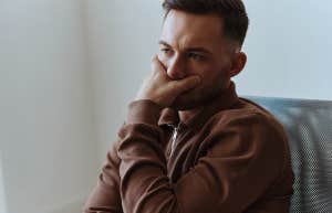 sad man thinking