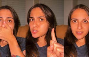 Tatum explaining a period to her 3-year-old daughter on TikTok
