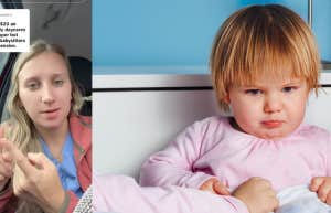 Kourtnie Woods, unhappy toddler