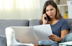 woman trying to get her hospital bills lowered