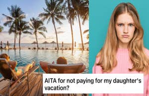 woman on vacation, upset child