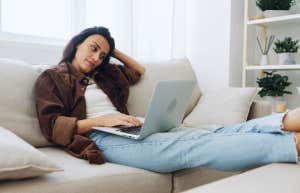 woman on laptop