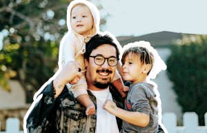 Parents Don't Realize Just How Much These 50 Things Mean To Kids Dad playing with his two children