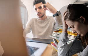 The Addiction That Destroys 1 in 5 Marriages, Says Study Man on computer stressed