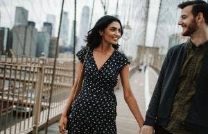 couple holding hands