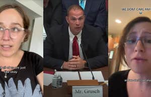 Women talking about how we don't care, Grusch testimony