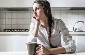woman looking lost