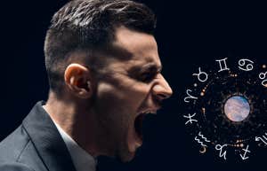 man yelling at universe