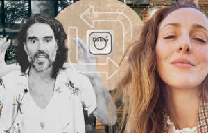Russell Brand and wife Laura Gallacher Brand