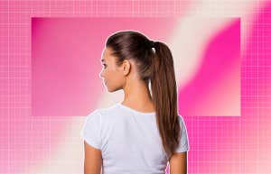 woman with ponytail