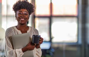professional smiling woman