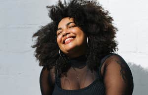 smiling happy woman