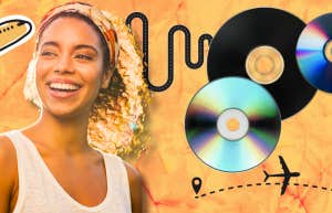 woman smiling for songs about wanderlust