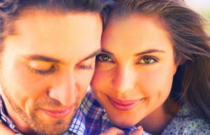 beautiful woman with her husband