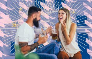 couple with true love synastry aspects