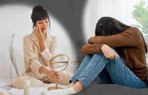 woman feeling depressed, taking steps for self care