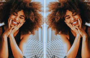 authentic woman smiling 