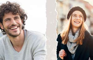 Happy man happy woman 