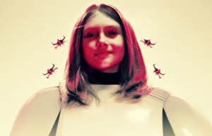 photo of author's daughter provided by author