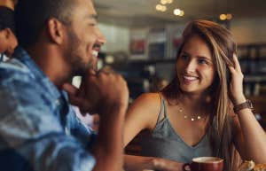 person talking to another person