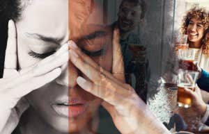 Woman drained after going out with friends