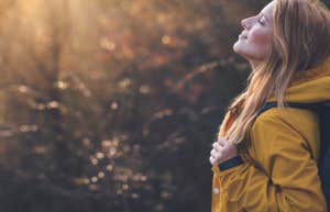 woman in nature
