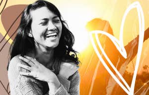 What True Happiness Actually Tangibly Looks Like, According To Research Woman loving herself