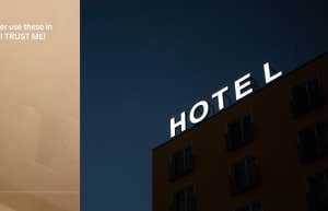 hotel sign