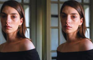 Woman grieving