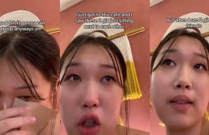 Via Li crying over two best friends TikTok