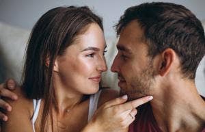couple embracing