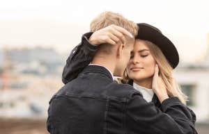 Statistically, This Is Who He's Probably Having An Affair With Woman and man embrace