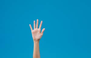 hand asking for help
