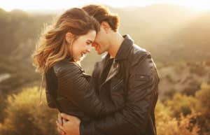 couple embracing