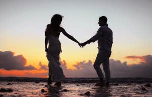 couple on the beach