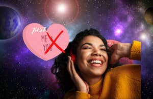 woman happily single