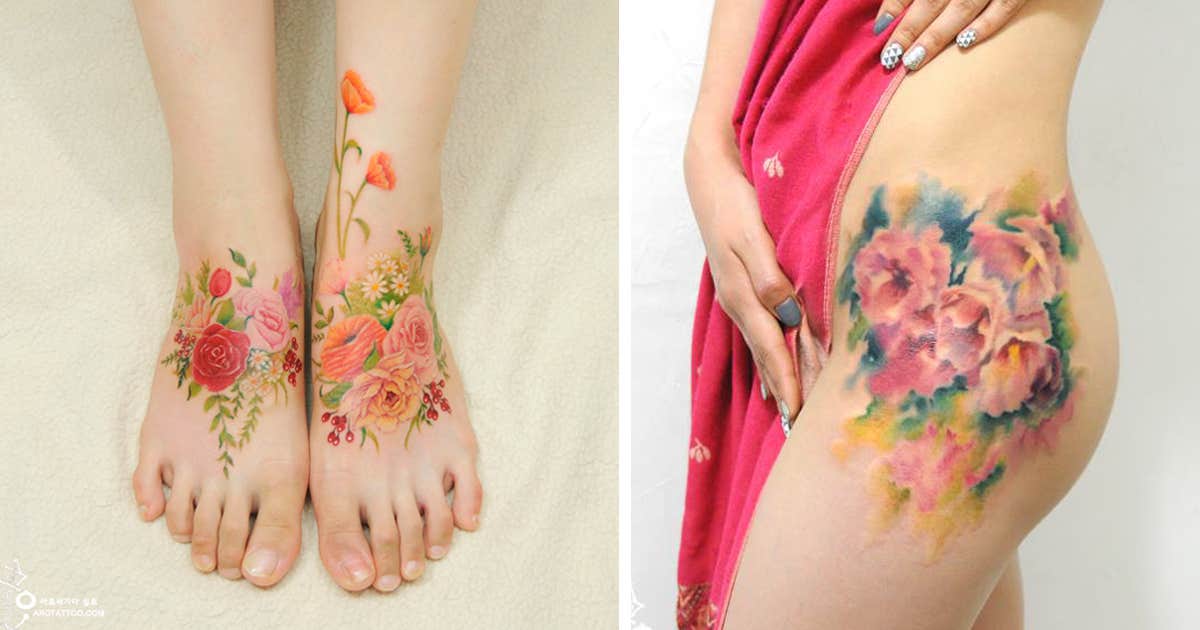 watercolor tattoos