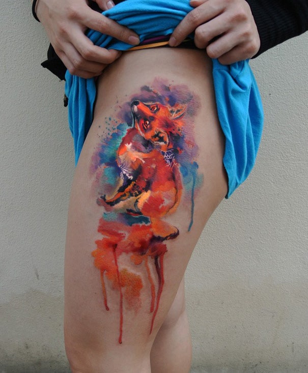 watercolor tattoos