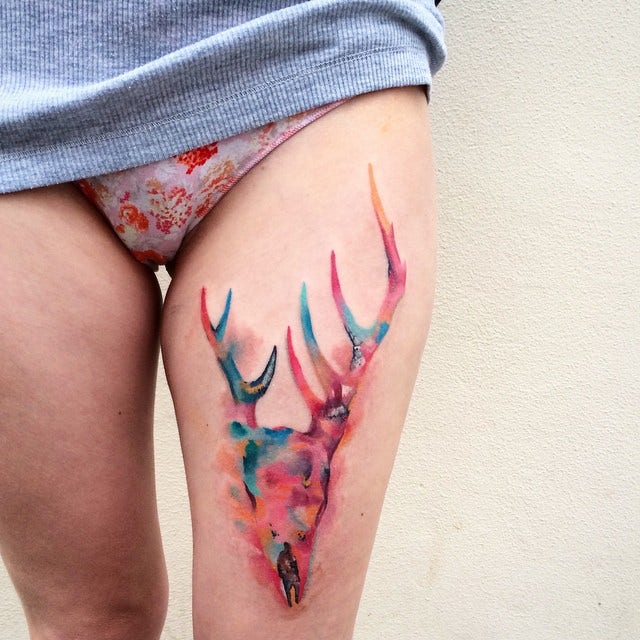 watercolor tattoos