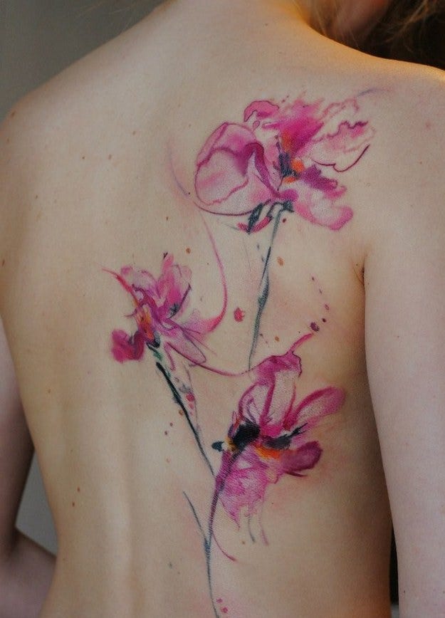 watercolor tattoos