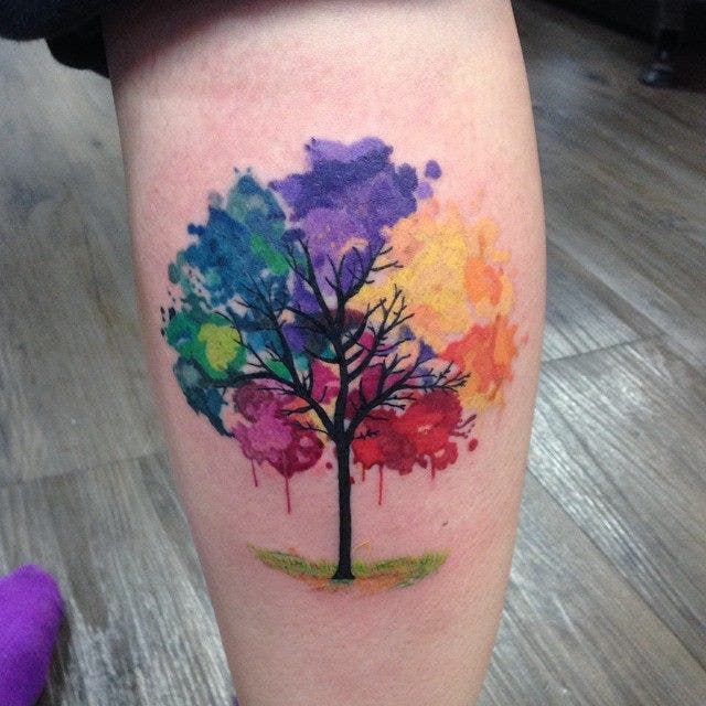 watercolor tattoos